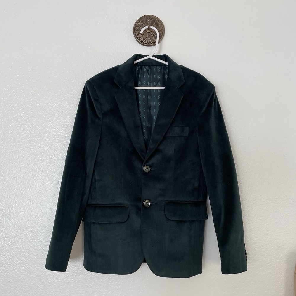 Formal Velvet Blazer‎ Jacket Boy's Small 5-7